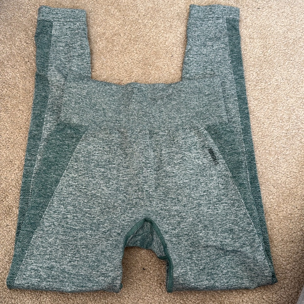 Gym Shark Green Marl Leggings - Picture 3 of 4